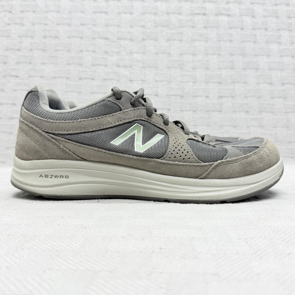 New Balance 877 Walking Shoes Gray Mens Size 7.5 2E Wide MW877GT